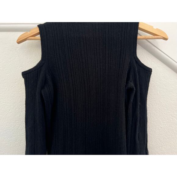 Elie Tahari Shoulderless Wool Cashmere Ribbed Shirt Womens Small Minimalist - Picture 11 of 16